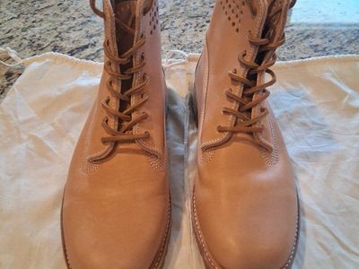 Timberland Perforated Leather Boots Tan Size 9