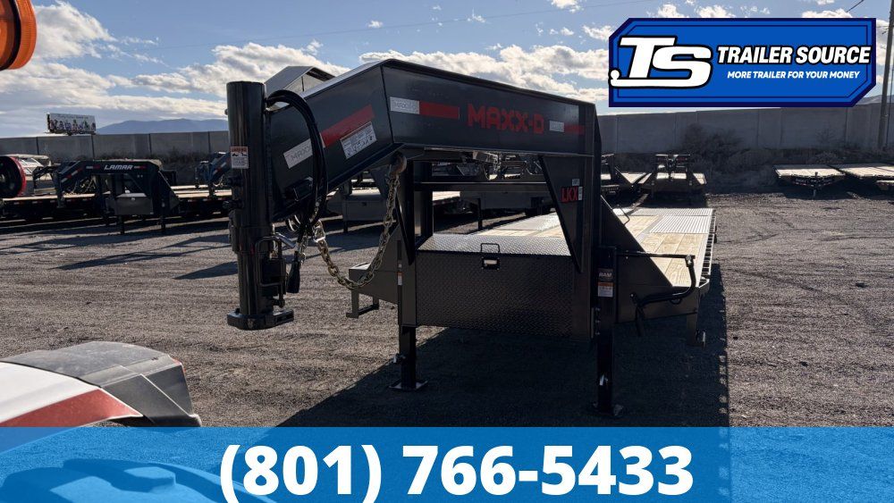 8.5x25 Maxx-D LKX Gooseneck Equipment Trailer -  24K GVWR -
