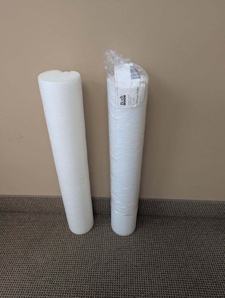 Body Sport Full Foam Roller 6"x36" - Unused Fitness Roller for Muscle Recovery