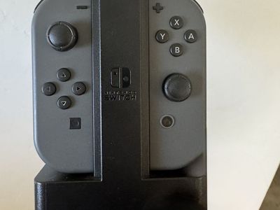 Nintendo Switch Joy-Con Gray Controller Comfort Grip Charger USB Cable