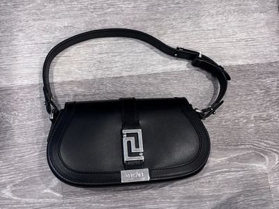 Black Versace mini Greca goddess bag
