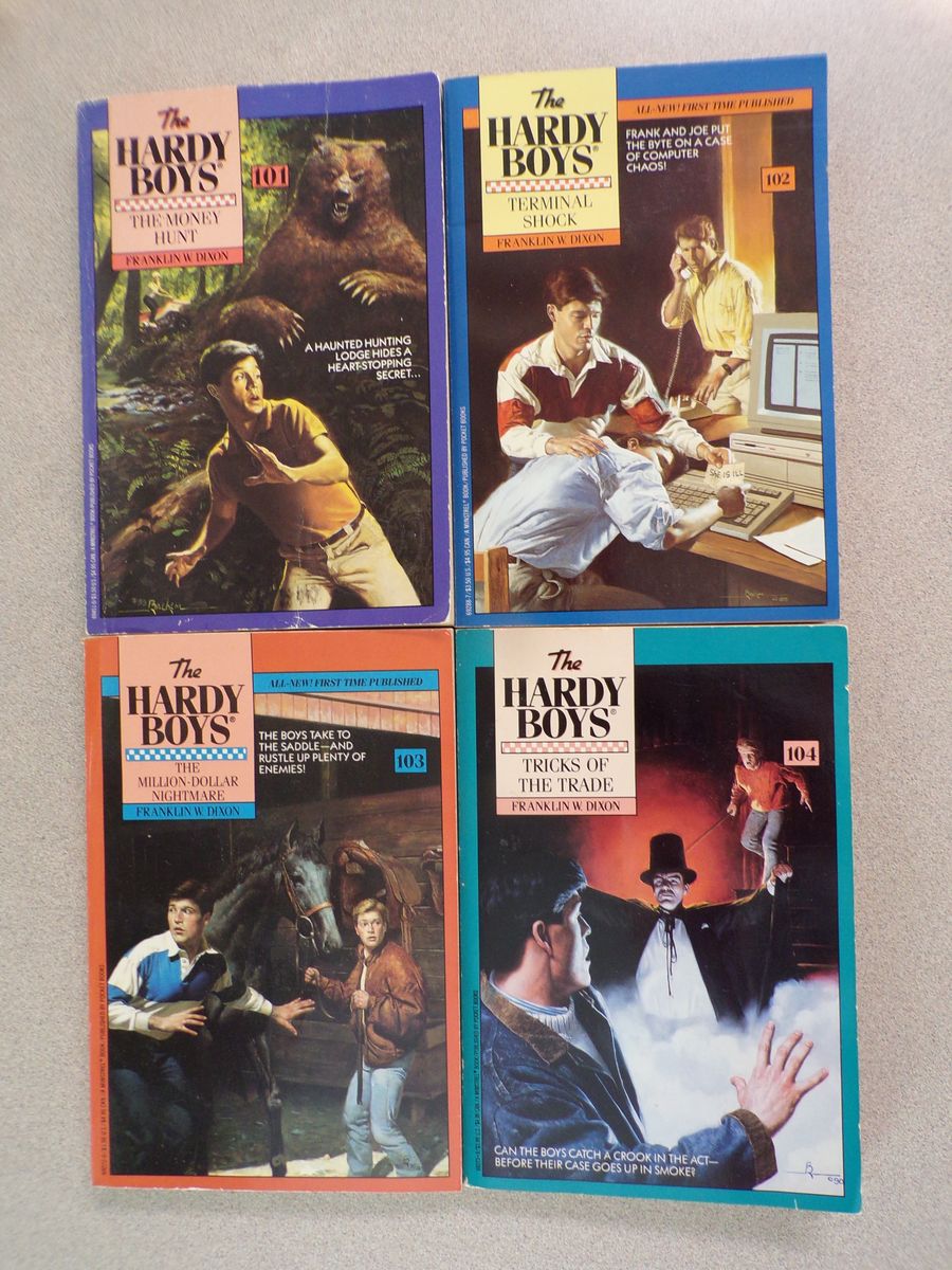 Four Hardy Boys Books :: #s 101, 102, 103, 104 :: Very Good Condition