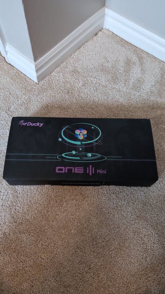 Ducky One 3 Mini Mechanical Keyboard - Blue and Yellow with Extra Keycaps
