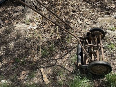 Antique Push Grass Cutter