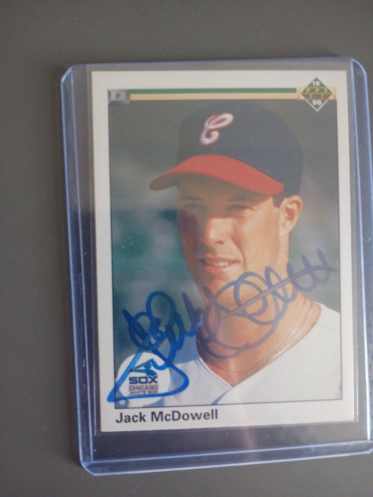 1990 Upper Deck Jack McDowell #625 Signed Autographed Card Chicago White Sox