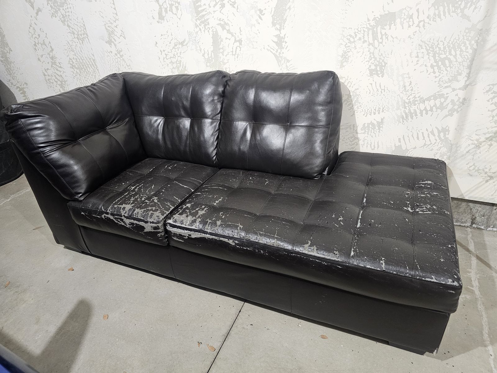 Free Faux Leather Couch Section