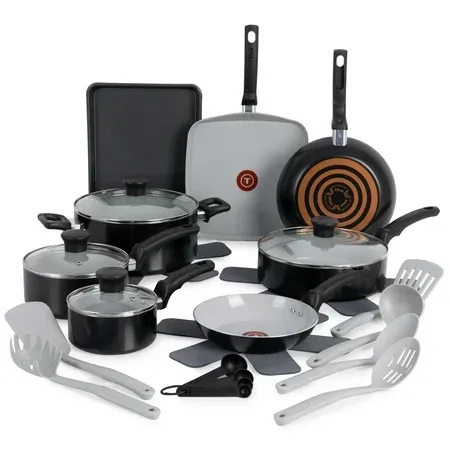 T-fal Kitchen Solutions Ceramic 22-Piece Set