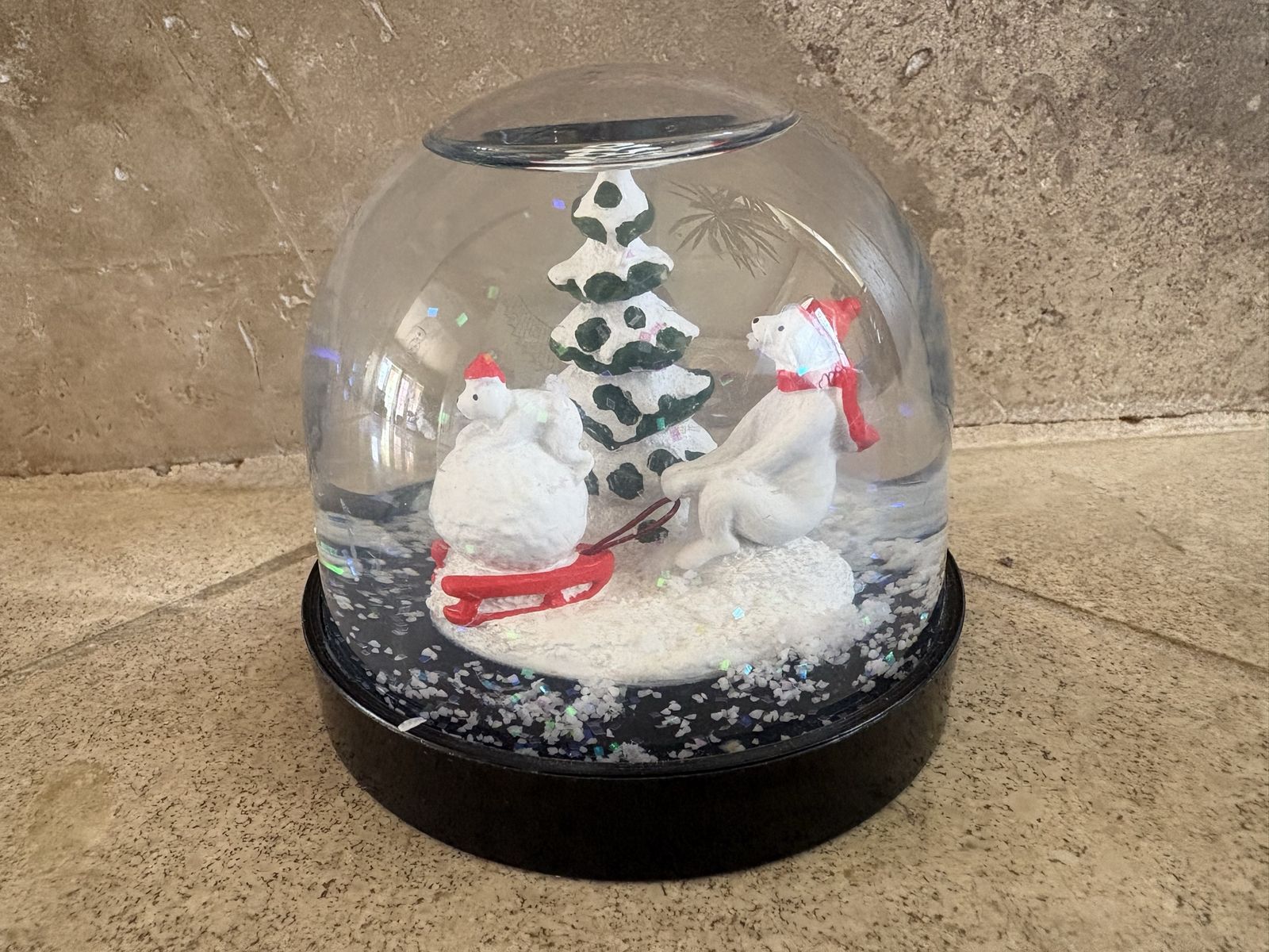 Ikea Vinter Polar Bear Snow Globe