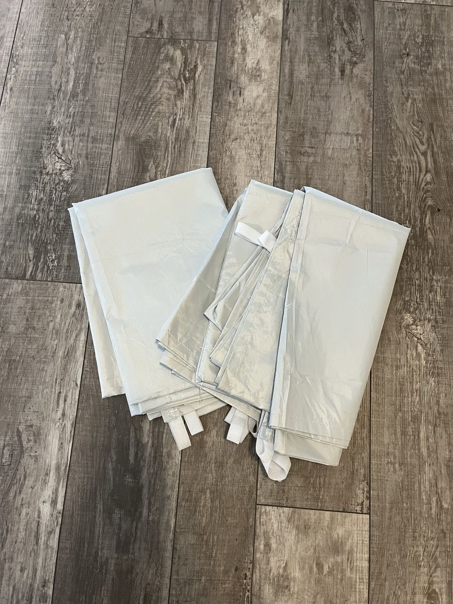 White 10x10 canopy walls