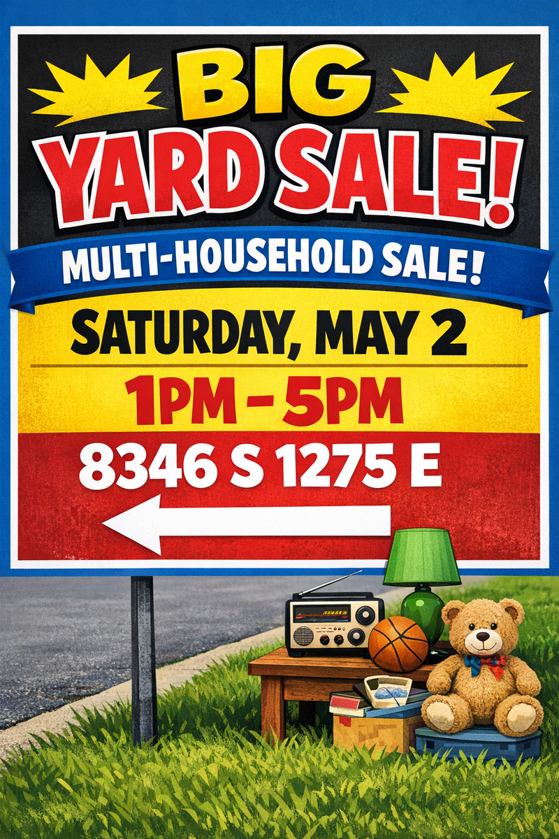 Big Yard Sale till we sell out