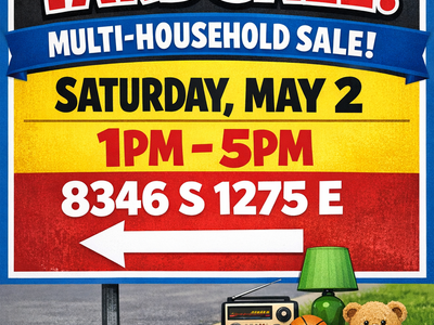 Big Yard Sale till we sell out