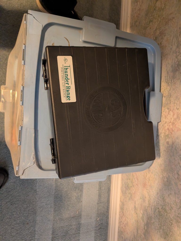 Thunder Range Portable Gas Cooker CI-153 CI-154 Camping Stove with Carry Case