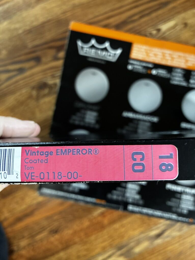 Remo Vintage Emporer Coated 18 Tom Head