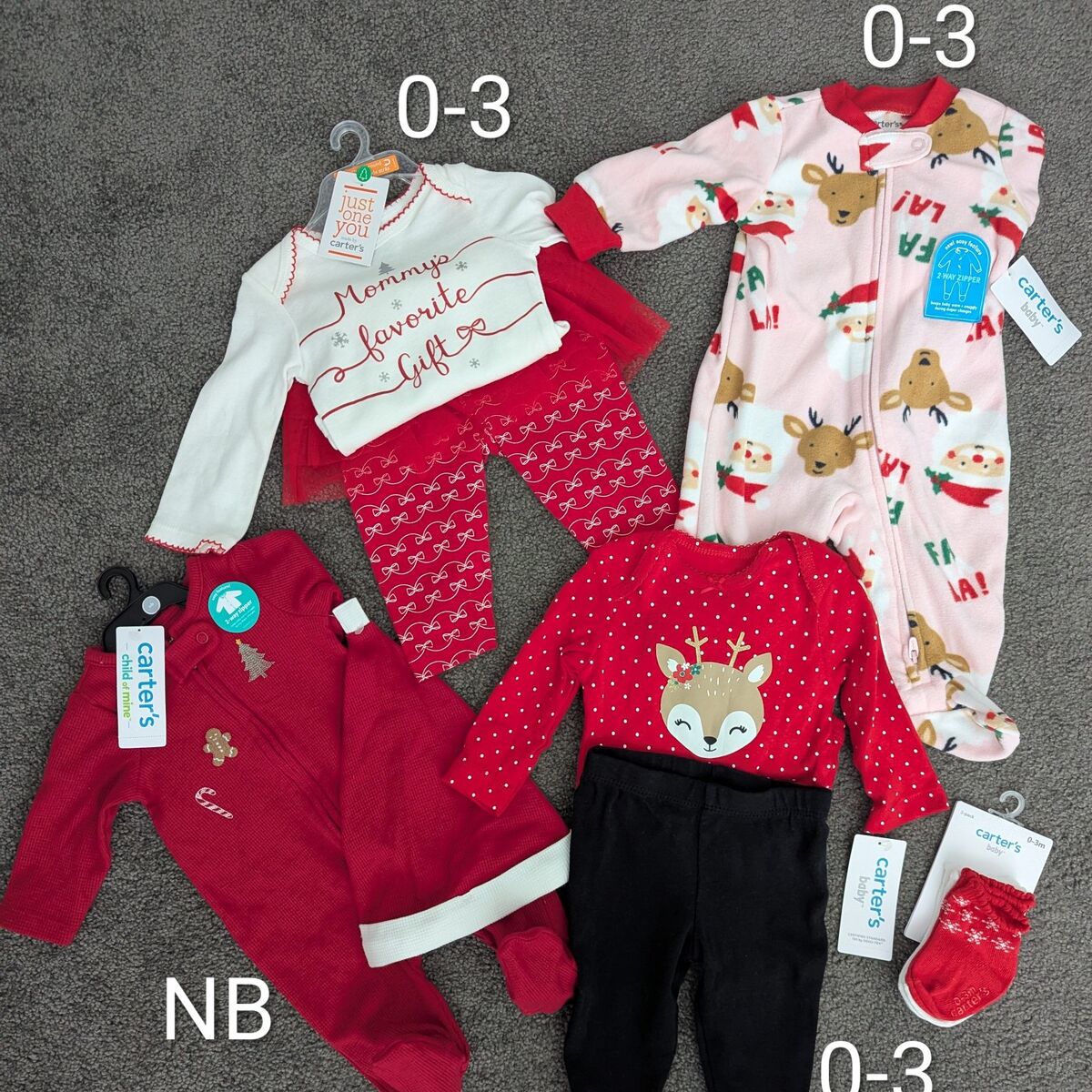 Brand New Baby Girl Christmas Outfits