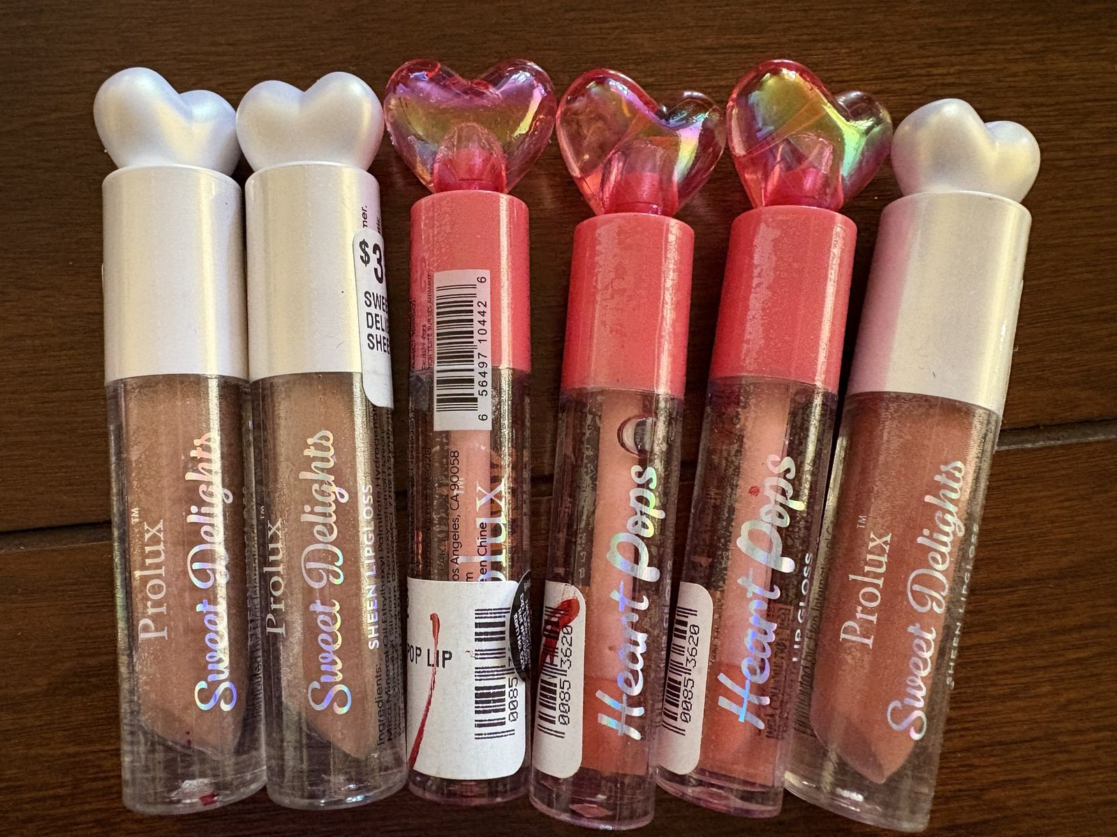 6 New Prolux Lipglosses & Colored Lipglosses 