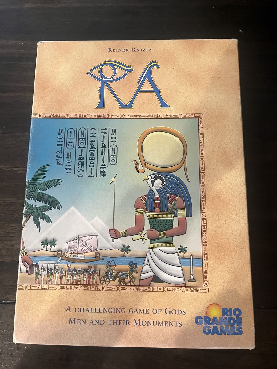 Ra Board Game by Reiner Knizia Rio Grande Games 1999 Classic Edition
