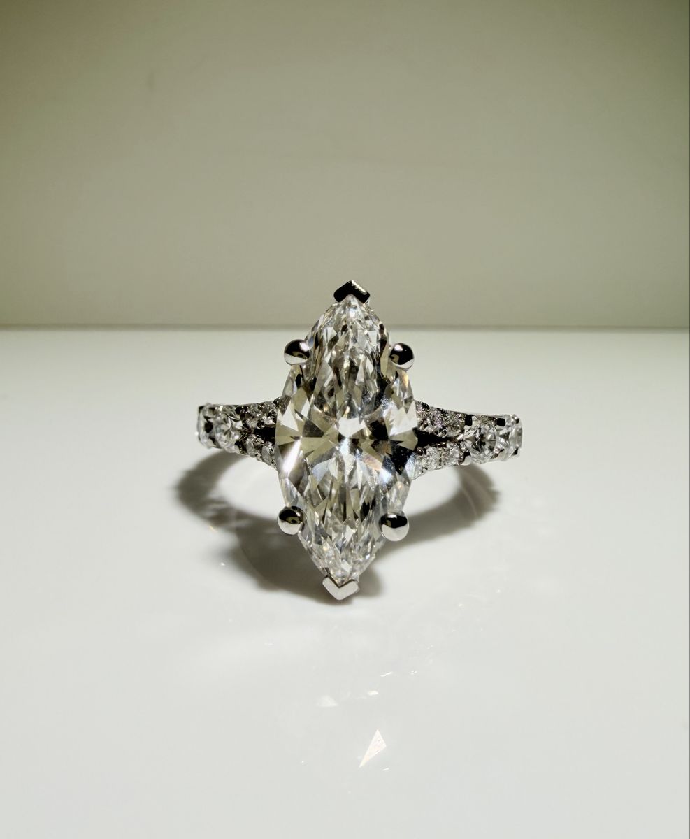 Marquise Cut Lab Grown Diamond Ring