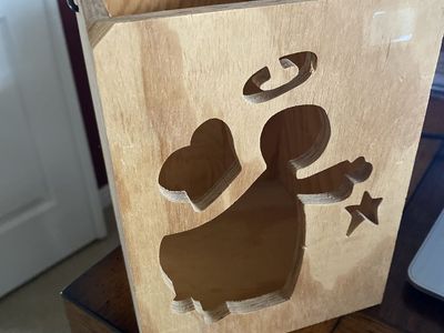 Wood Angel Box/basket Craft