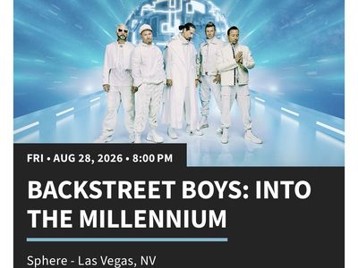 Backstreet Boys GA Tickets August 28th