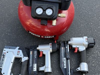 6gal compressor with finish nailers