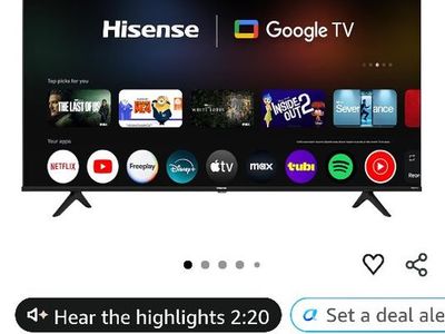 Hisense 43-Inch Class A6 Series 4K UHD Smart Google