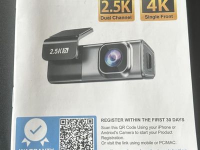 NAVYCREST Q7 2.5K Front & Rear 5G WiFi Dash Cam Set with Accessories and Manual