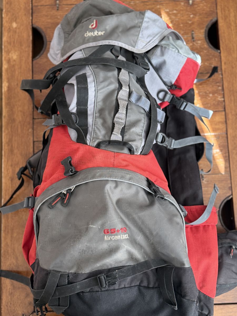 Deuter Backpack 65+10 Air Contact Red Vari Quick