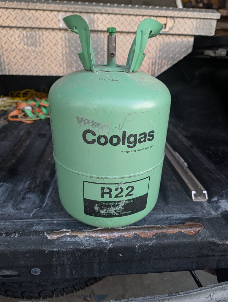 Coolgas R22 Refrigerant Cylinder - Partially Used