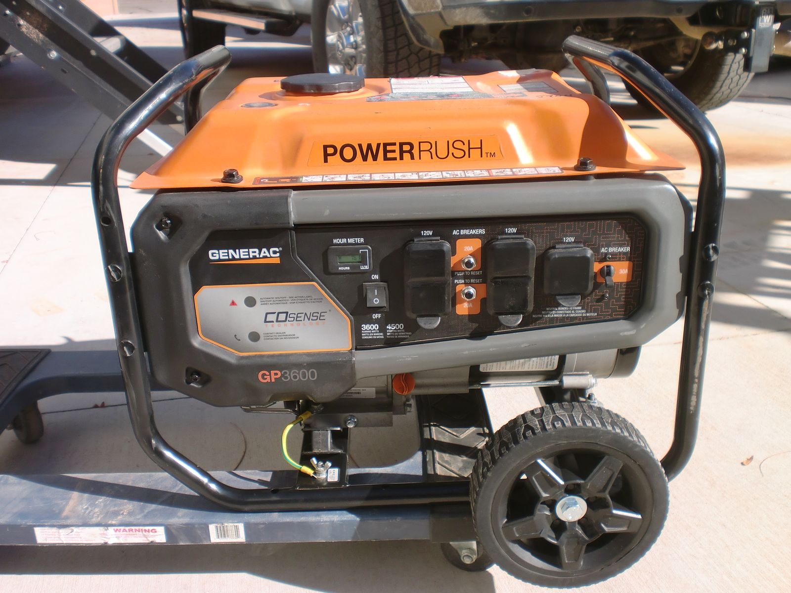Generac 3600 Generator 19 hours