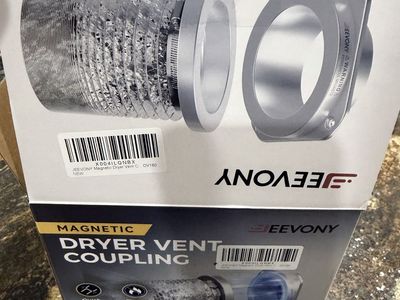 Jeevony Magnetic Dryer Vent Coupling Quick Connect Kit New
