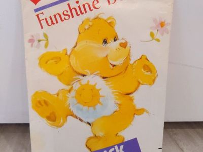 Vintage Butterick 6225 Care Bears Funshine Bear Stuffed Toy Sewing Pattern