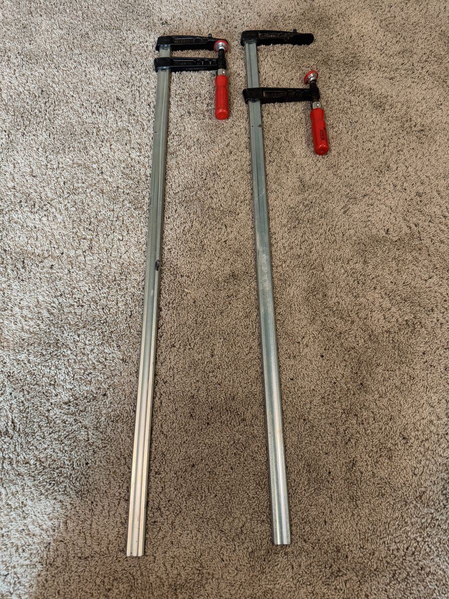 Pair of Bessey Heavy-Duty Steel F-Style Bar Clamps