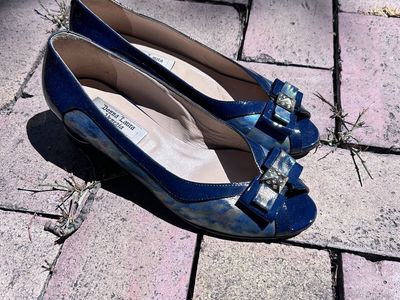 Donna Laura Venezia Blue Decorative Pumps EU Size 37 Used