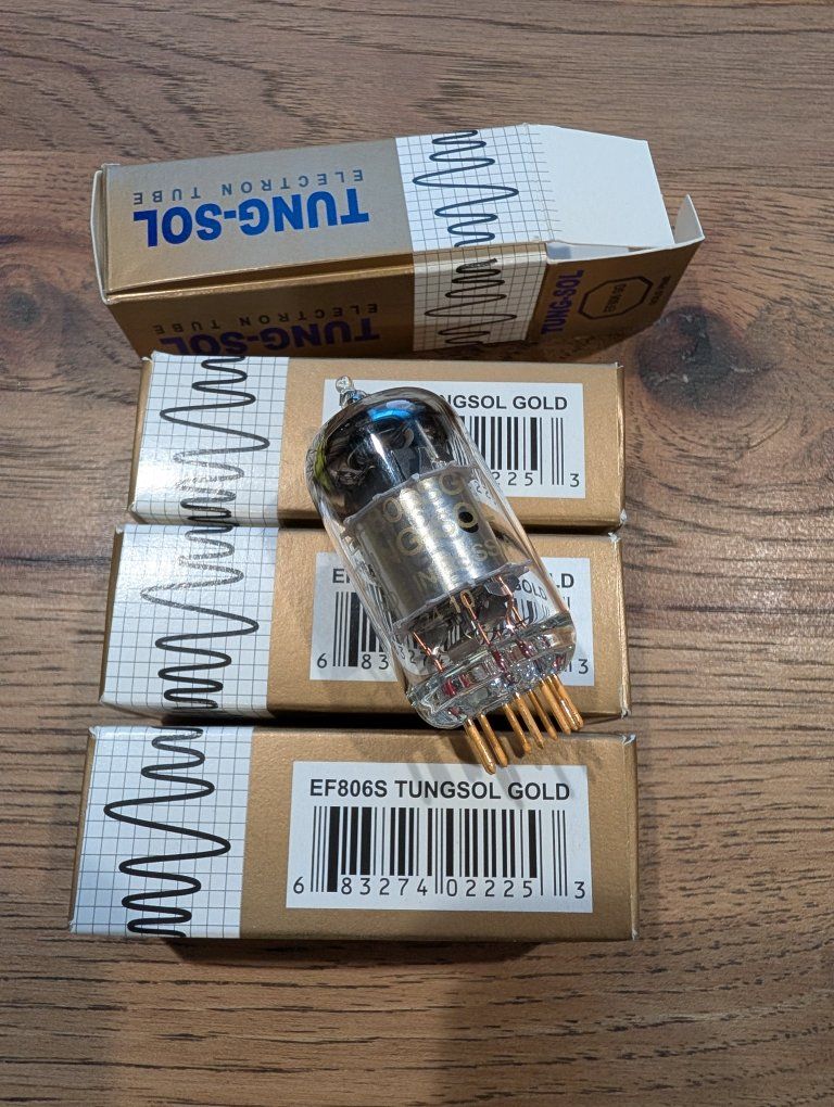 Tung-Sol EF806S Gold Electron Tube - New in Box (4-Pack available)