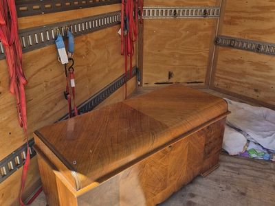 Vintage Lane Cedar Chest Blanket Storage Trunk - Antique Wood Hope Chest with Tray