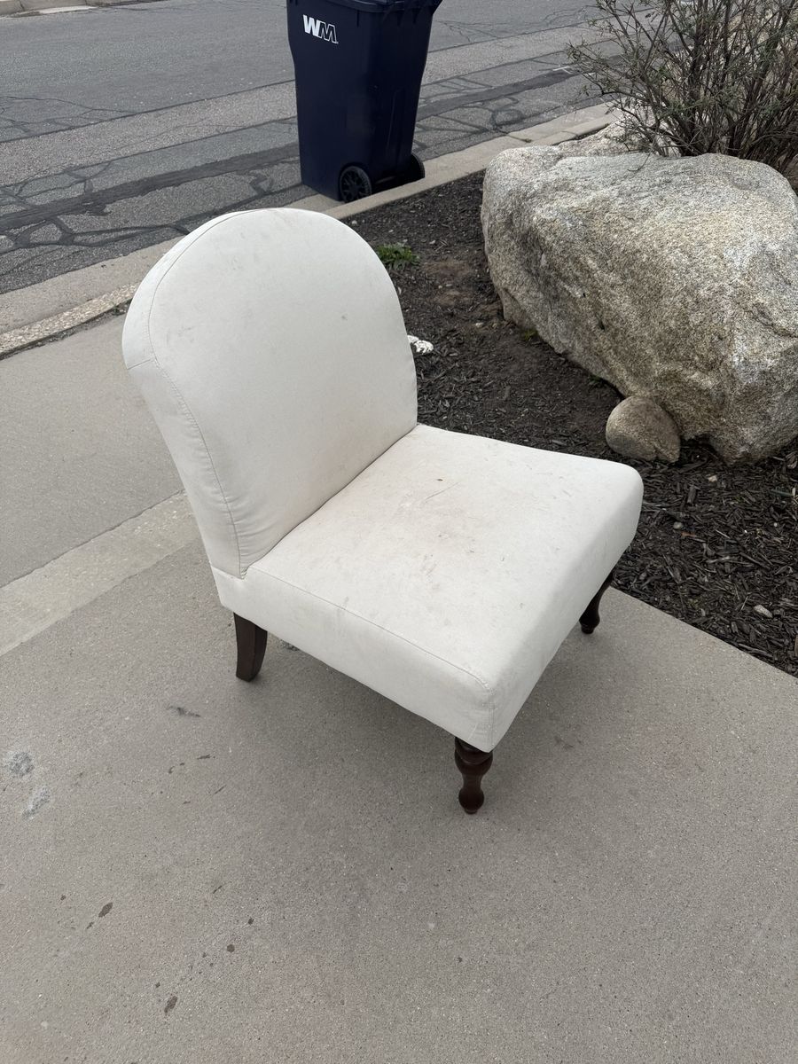 FREE Two White Chairs, Neat Cleaned