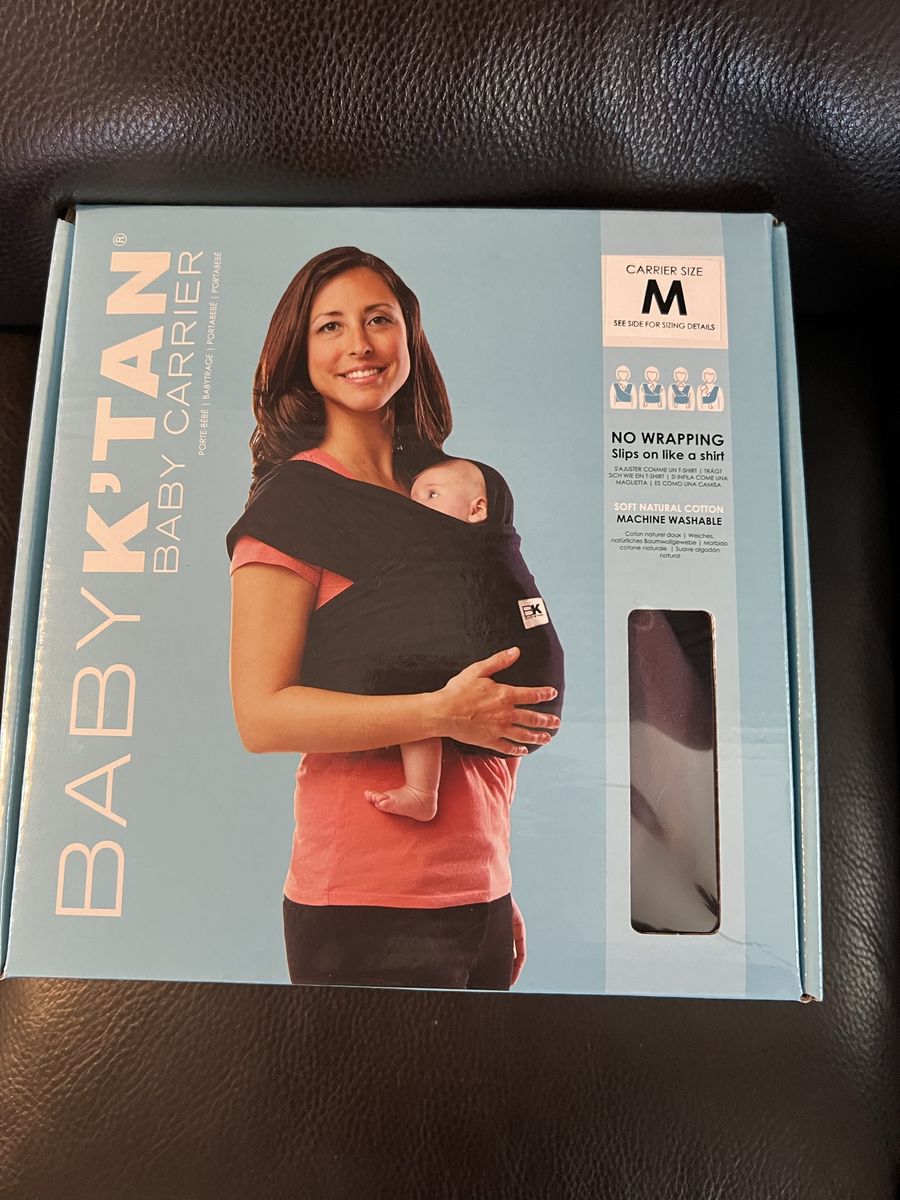 Baby K'tan Original Baby Carrier - Purple, Size M, No Wrapping, Machine Washable