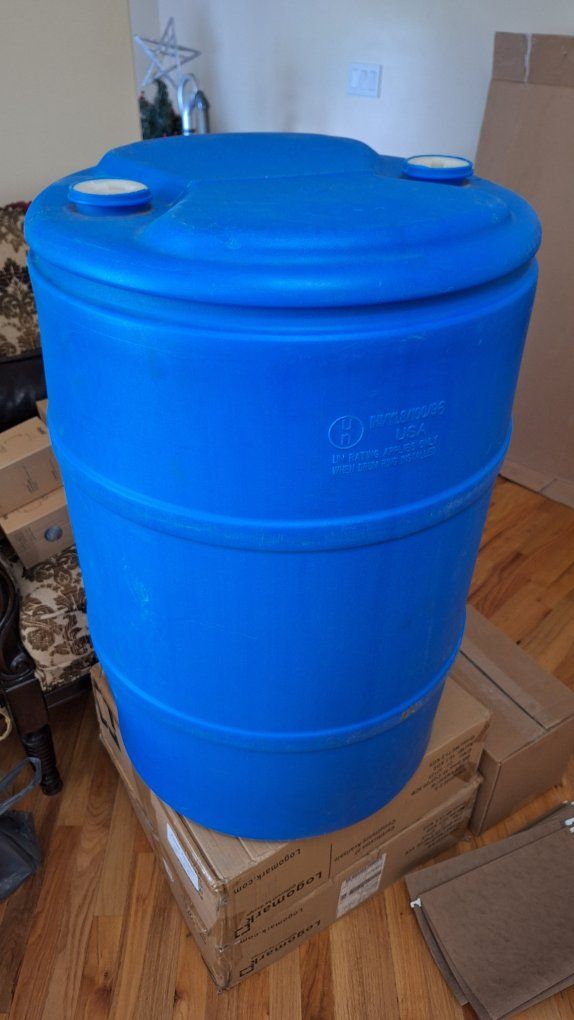 55 Gallon Water Barrel Drum jug