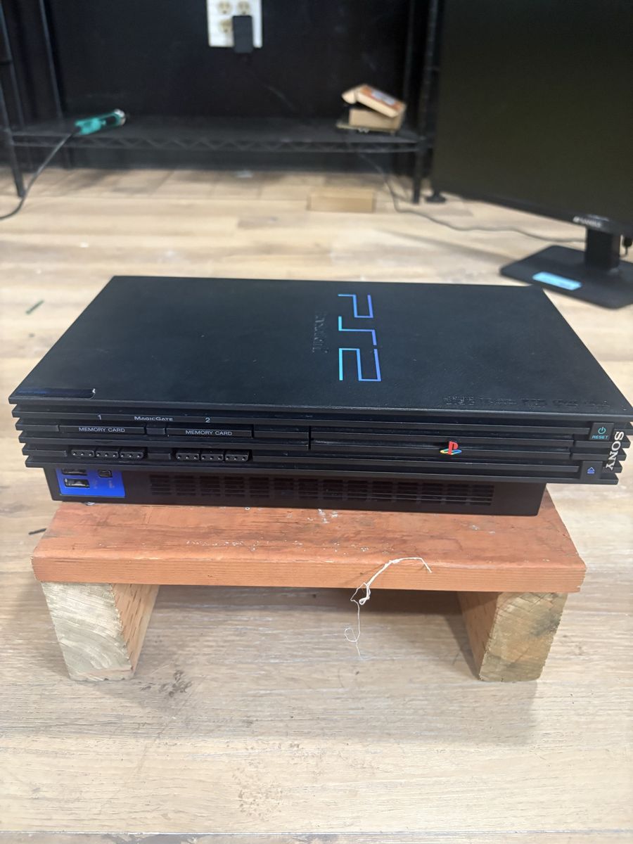 Sony PlayStation 2 (PS2) Fat Console - Black (Original Box Included)