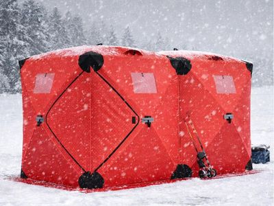 New Large Pop Up Insulated Ice Fishing Tent