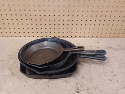 Cast iron skillets. All for $35
