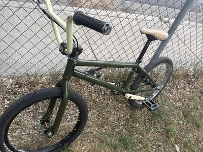 GT BMX Performer- Team Conway- Olive Green with Cream Handlebars and Seat