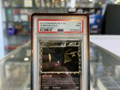 2010 Pokemon HG & SS Undaunted #86 Umbreon Holo PSA 9 MINT