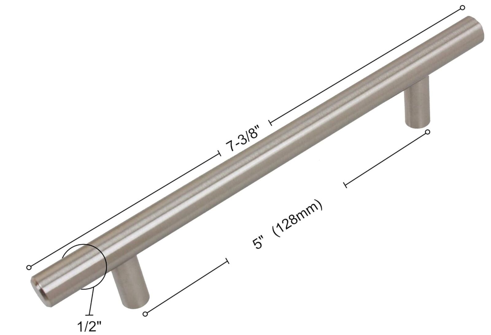 5 in. Solid Stainless Steel center-to-Center