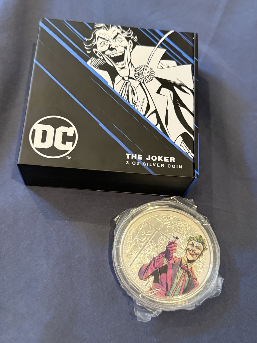 2023 DC Villains The Joker 3 oz .999 Silver Coin