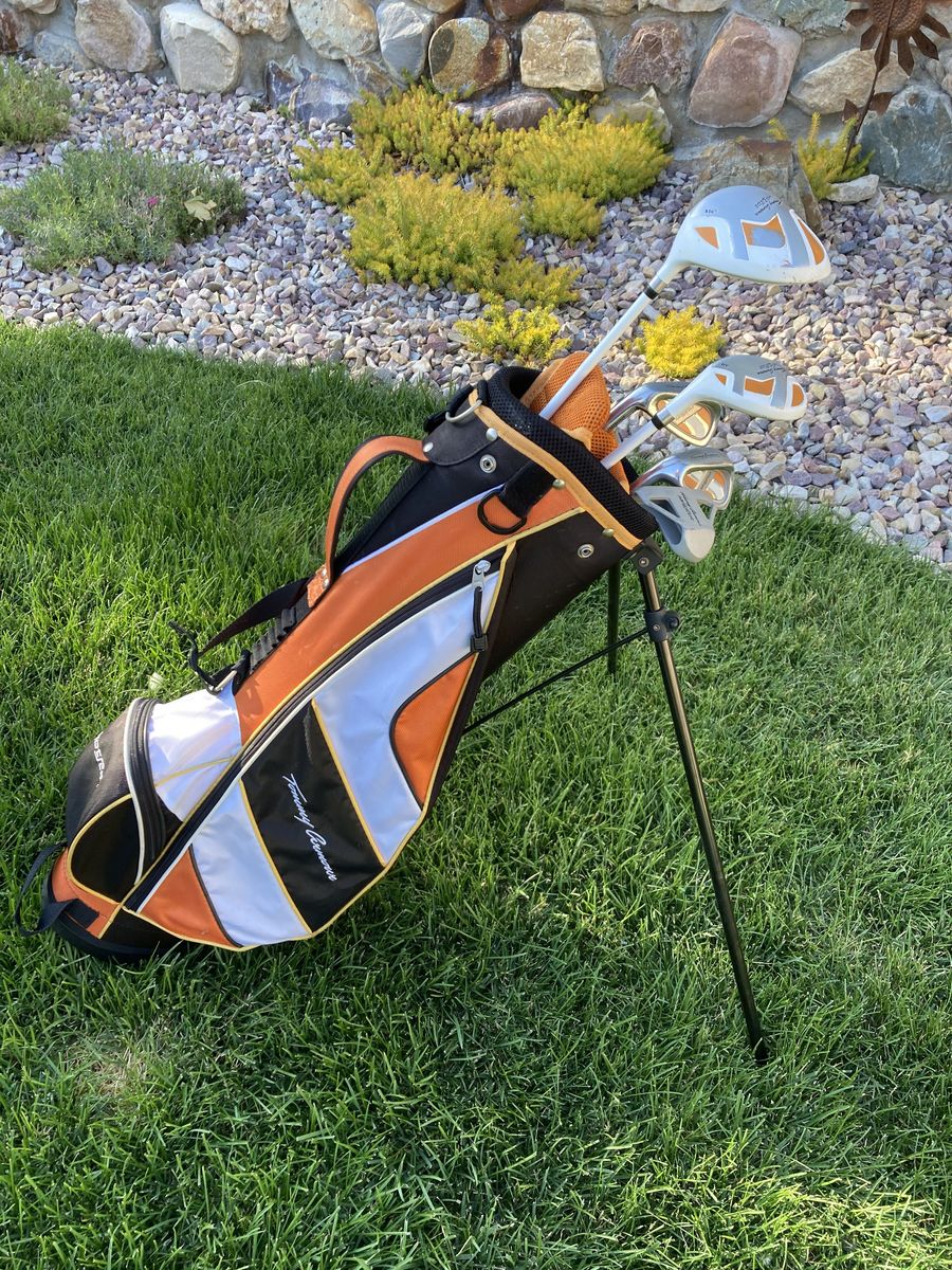 Left Handed Youth Junior Golf Set with Bag:  Tommy Armout HotScot