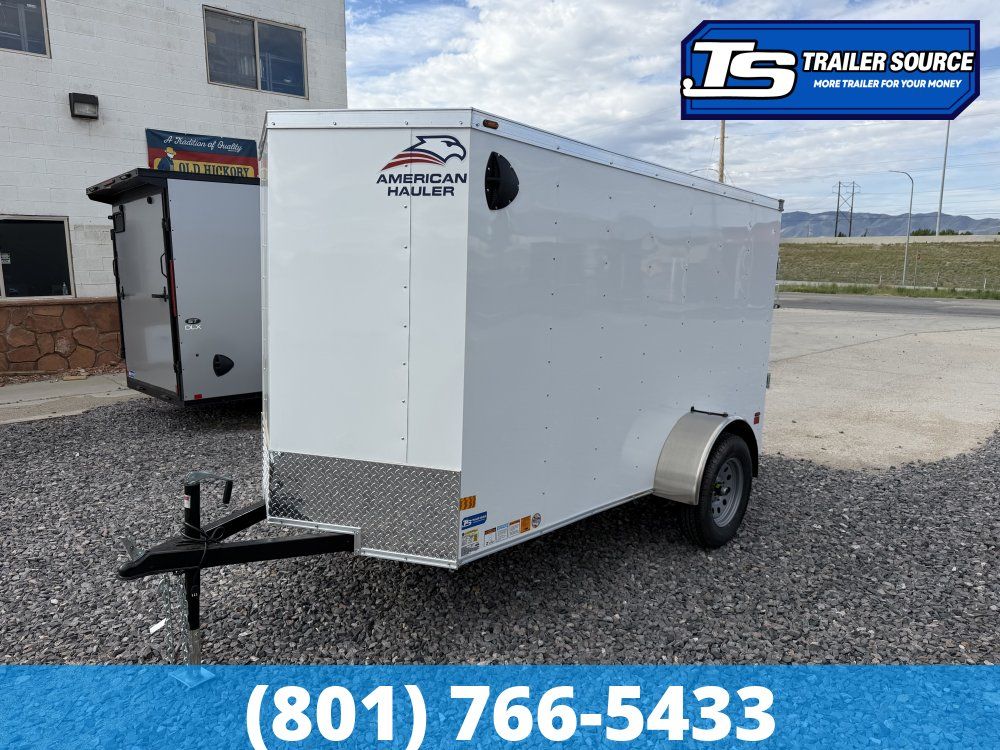 5x10 American Hauler Arrow Enclosed Cargo Trailer - 5'6" Interior - 3.5K GVWR - Ramp Door