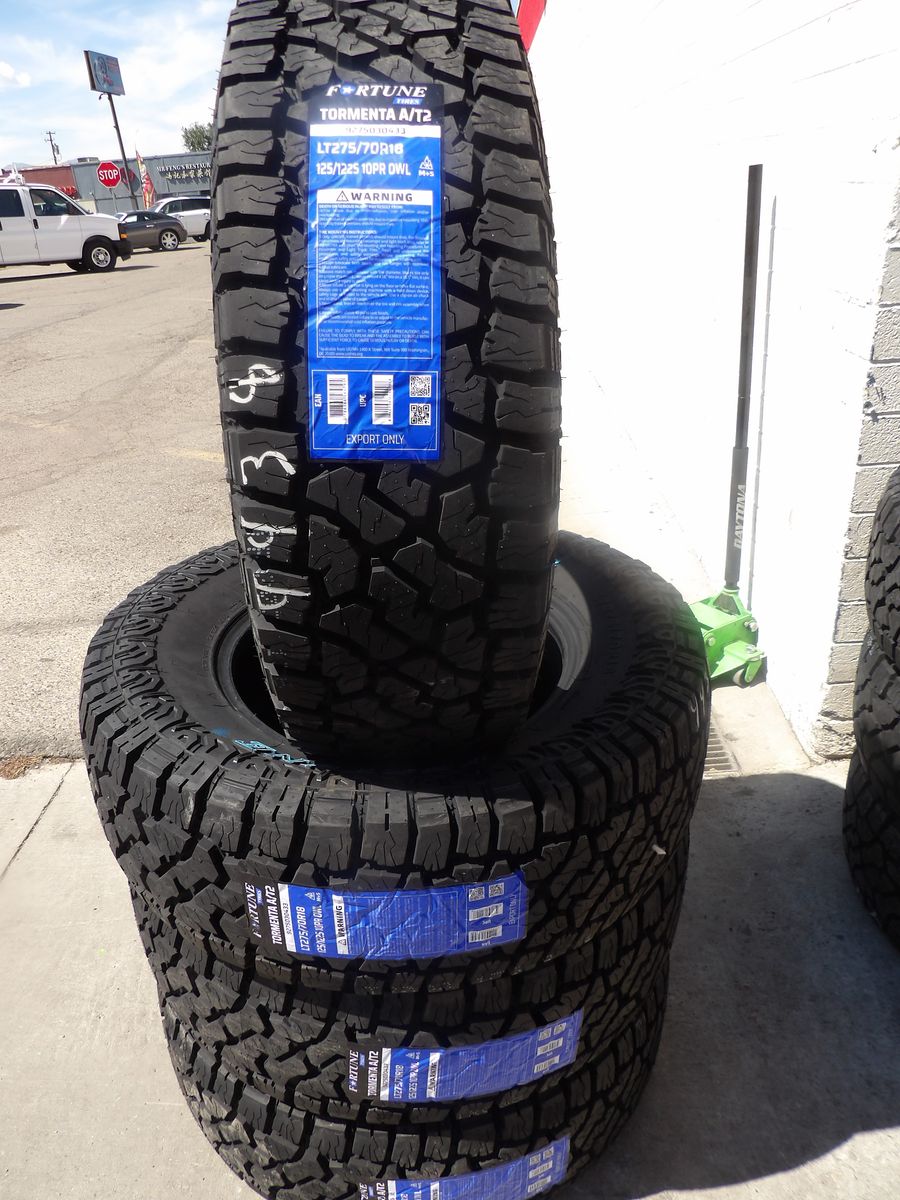 275/70R18 FORTUNE TORMENTA AT 2 SET OF BRAND NEW TIRES