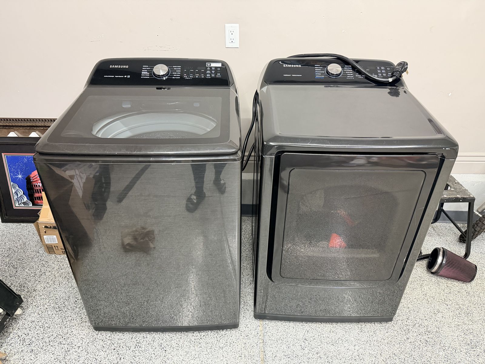 Samsung washer and electric dryer