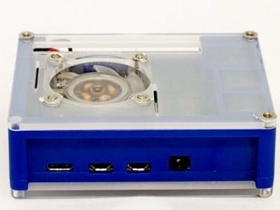 Raspberry Pi 4 Model B Mini Desktop PC w/ Clear Case & Fan - No SD Card/OS